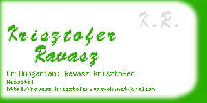 krisztofer ravasz business card